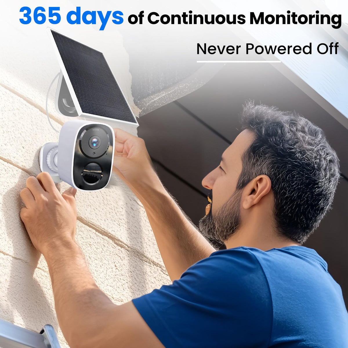 2026 Upgraded 2K Security Cameras Wireless Outdoor, Free Cloud Storage, 1-6 Months Battery Life, Waterproof, 2-Way Talk, AI Motion Detection Spotlight Siren Alarm Cameras for Home Security