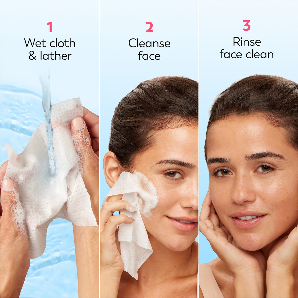 Olay Makeup Remover Wipes, Daily Facials Deep Clean Face Cleanser for Normal to Oily Skin, Alcohol & Fragrance Free, Soft Face Wash Towels, Travel Essentials for Women, Convenient Dry Cloths, 66 ct