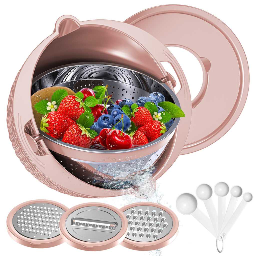Over the Sink Colander - Strainers and Colanders - Sink Strainer Basket - Expandable Fine Mesh Strainer with Rubber Grip for Veggie, Fruits, Pasta, Home Kitchen Essentials (9.5W x 13.4-21.3L x 3.3H)