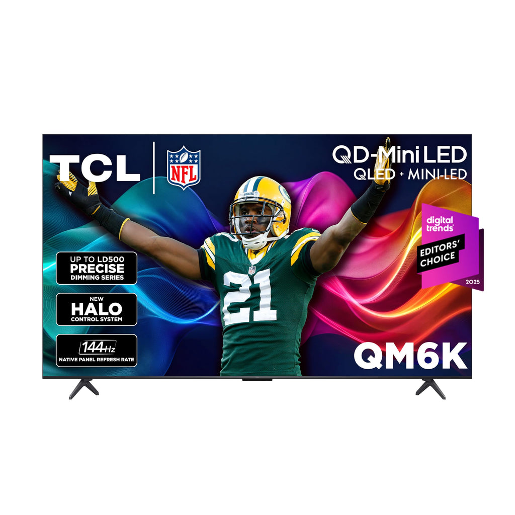 TCL 50 Inch QM6K Series QLED Mini LED 4K HDR Smart Google TV, 50QM6K