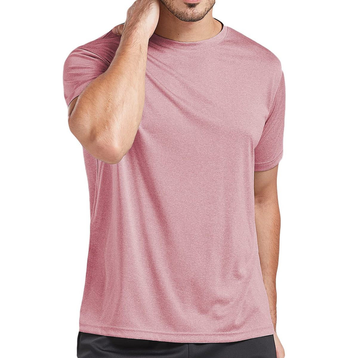 5 Pack Men's Dry Fit T Shirts Athletic Running Gym Workout Short Sleeve Tee Shirts for Men