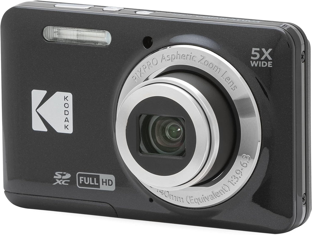 Kodak PIXPRO FZ55-BK 16MP CMOS Sensor Camera 5X Optical Zoom 28mm Wide