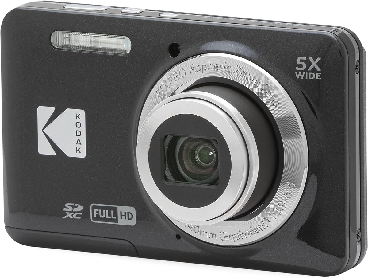 Kodak PIXPRO FZ55-BK 16MP CMOS Sensor Camera 5X Optical Zoom 28mm Wide