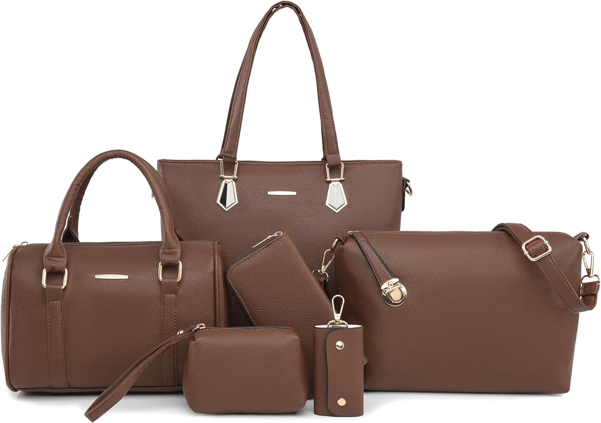 2E-youth Damen Geldbrsen und Handtaschen Set Tragetasche, Umhngetasche