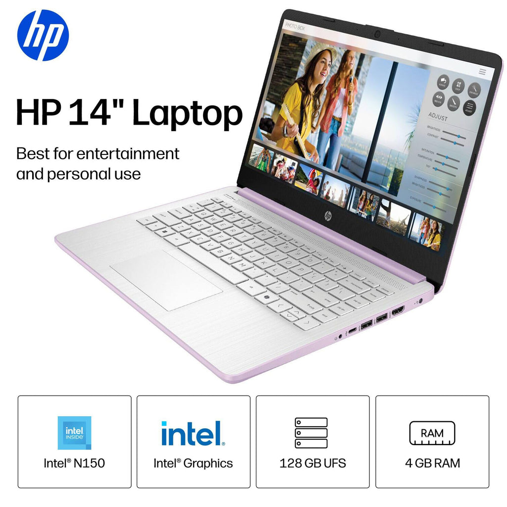 HP 2026 Everyday Laptop, Intel CPU, 128GB Storage, Copilot AI, Office 365