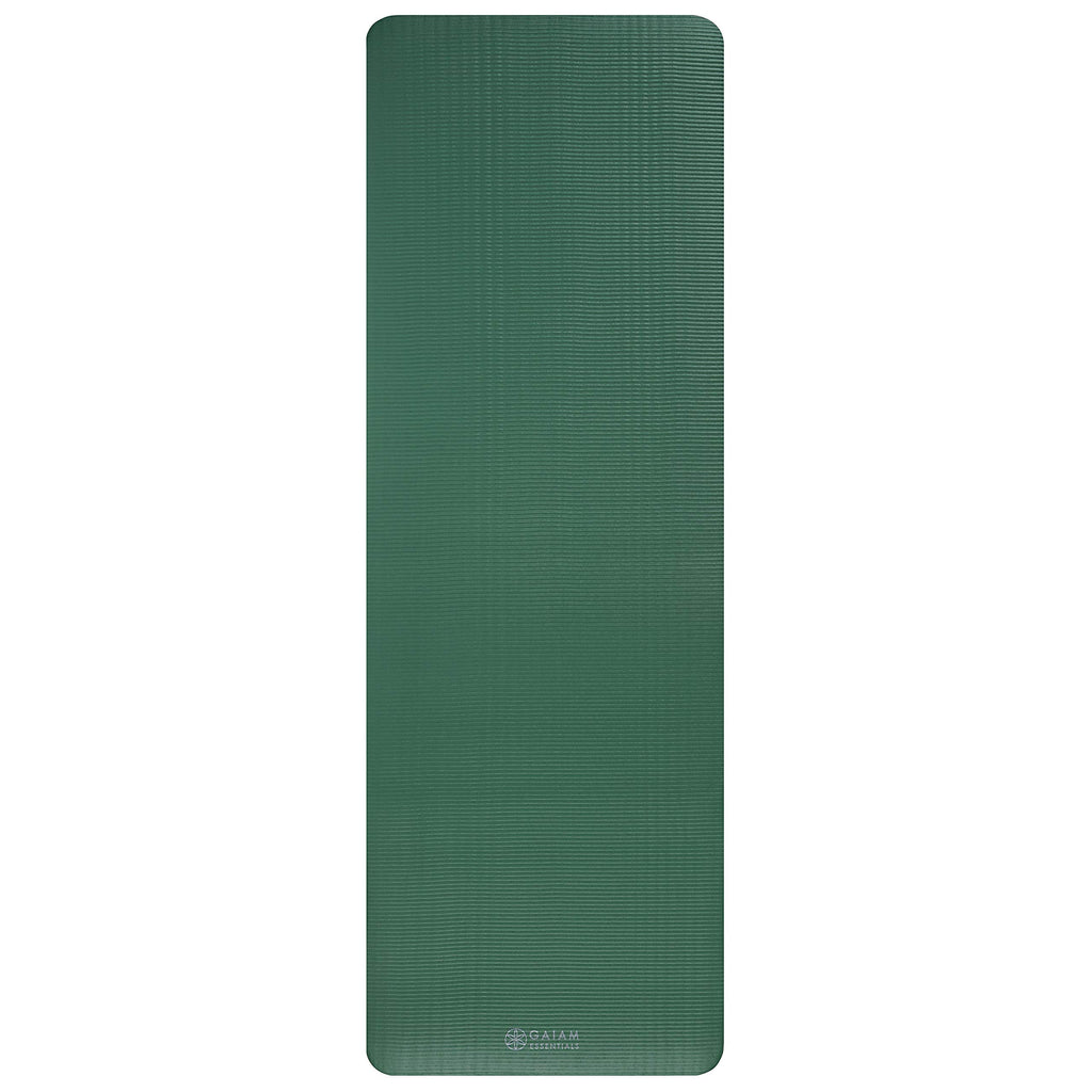 Gaiam Thick Yoga Mat, Exercise & Fitness Mat with Easy-Cinch Carrying Strap