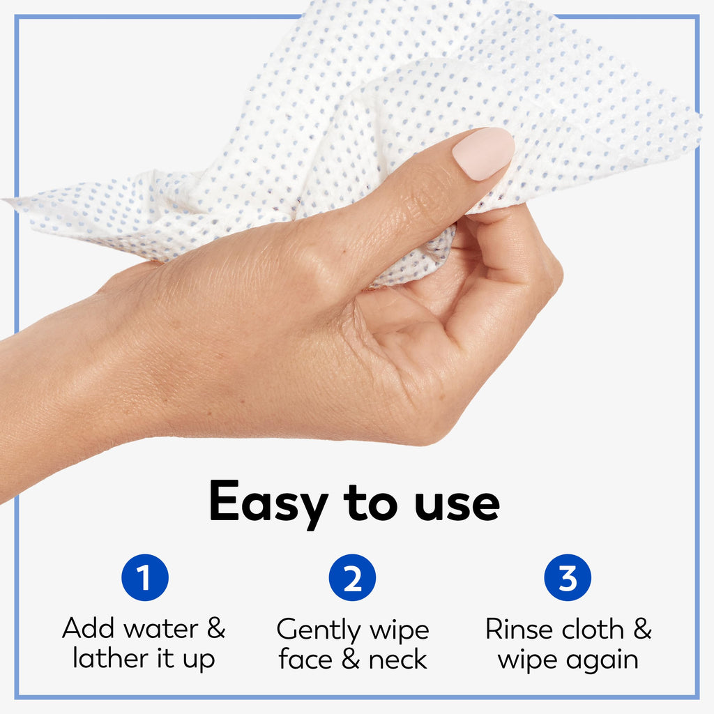 Olay Makeup Remover Wipes, Daily Facials Deep Clean Face Cleanser for Normal to Oily Skin, Alcohol & Fragrance Free, Soft Face Wash Towels, Travel Essentials for Women, Convenient Dry Cloths, 66 ct