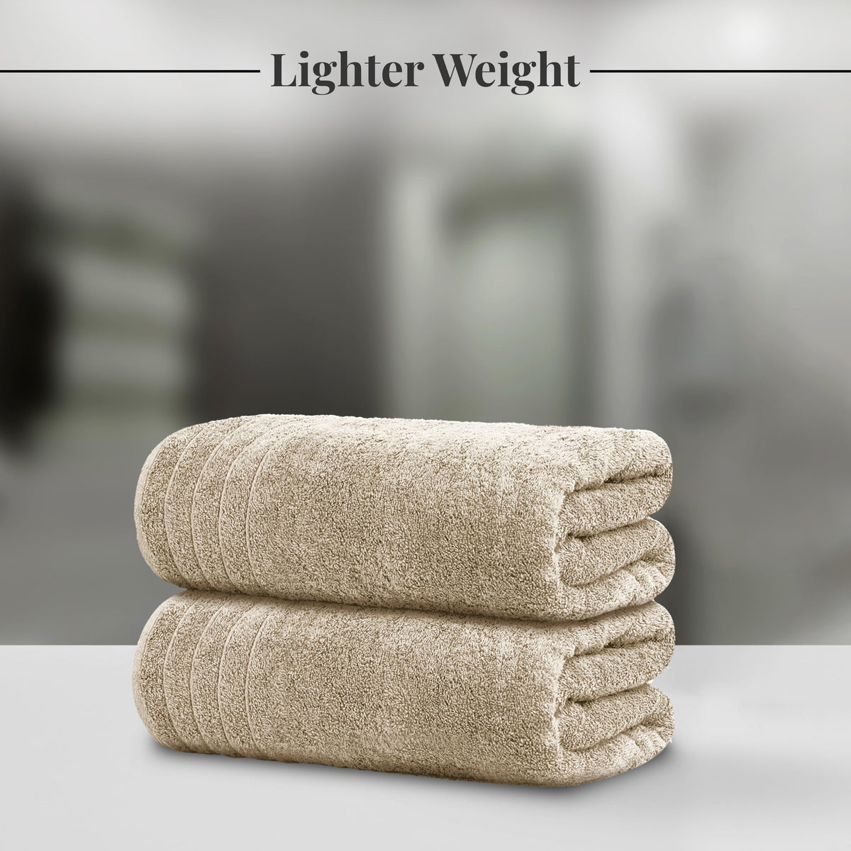 Tens Towels 8 Piece Towel Set, 2 XL Bath, 2 Hand, 4 Washcloth, Black
