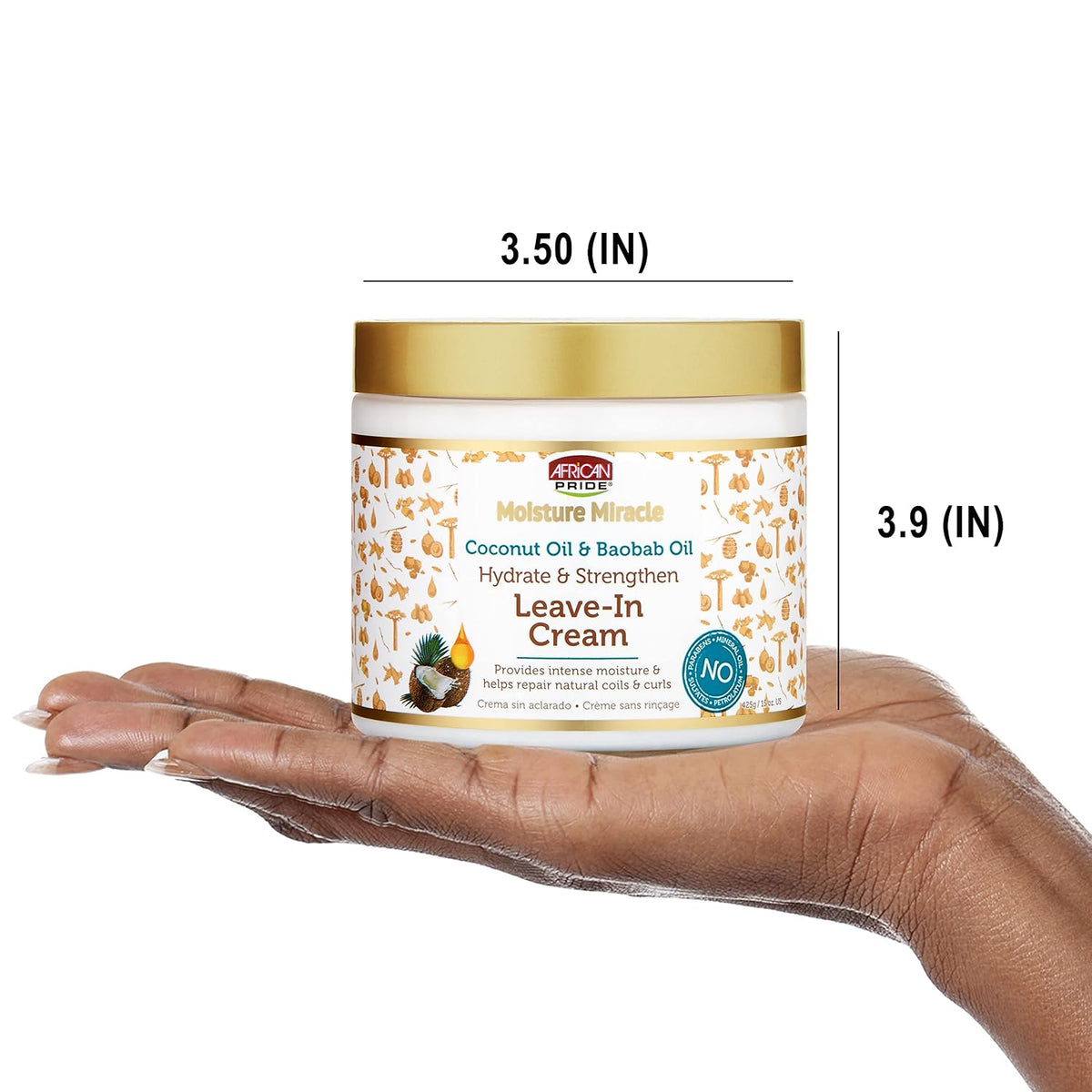 African Pride Moisture Miracle Leave-In Cream, 18 Oz