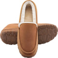 shoeslocker Men's Slippers Indoor Outdoor Warm Soft Plush Memory Foam House Slippers for Men Comfortable Bedroom Moccasin Slipper Non-Slip
