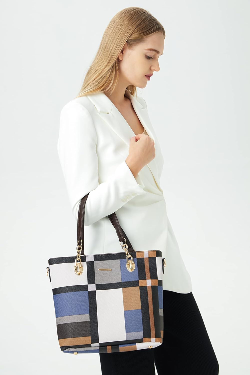 2E-youth Damen Geldbrsen und Handtaschen Set Tragetasche, Umhngetasche
