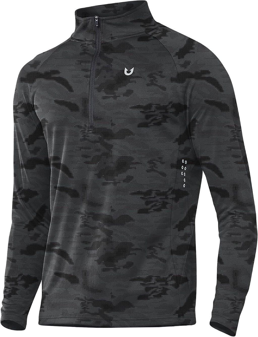 NORTHYARD Men's Quarter Zip Pullover Athletic Running Shirts Long Sleeve
