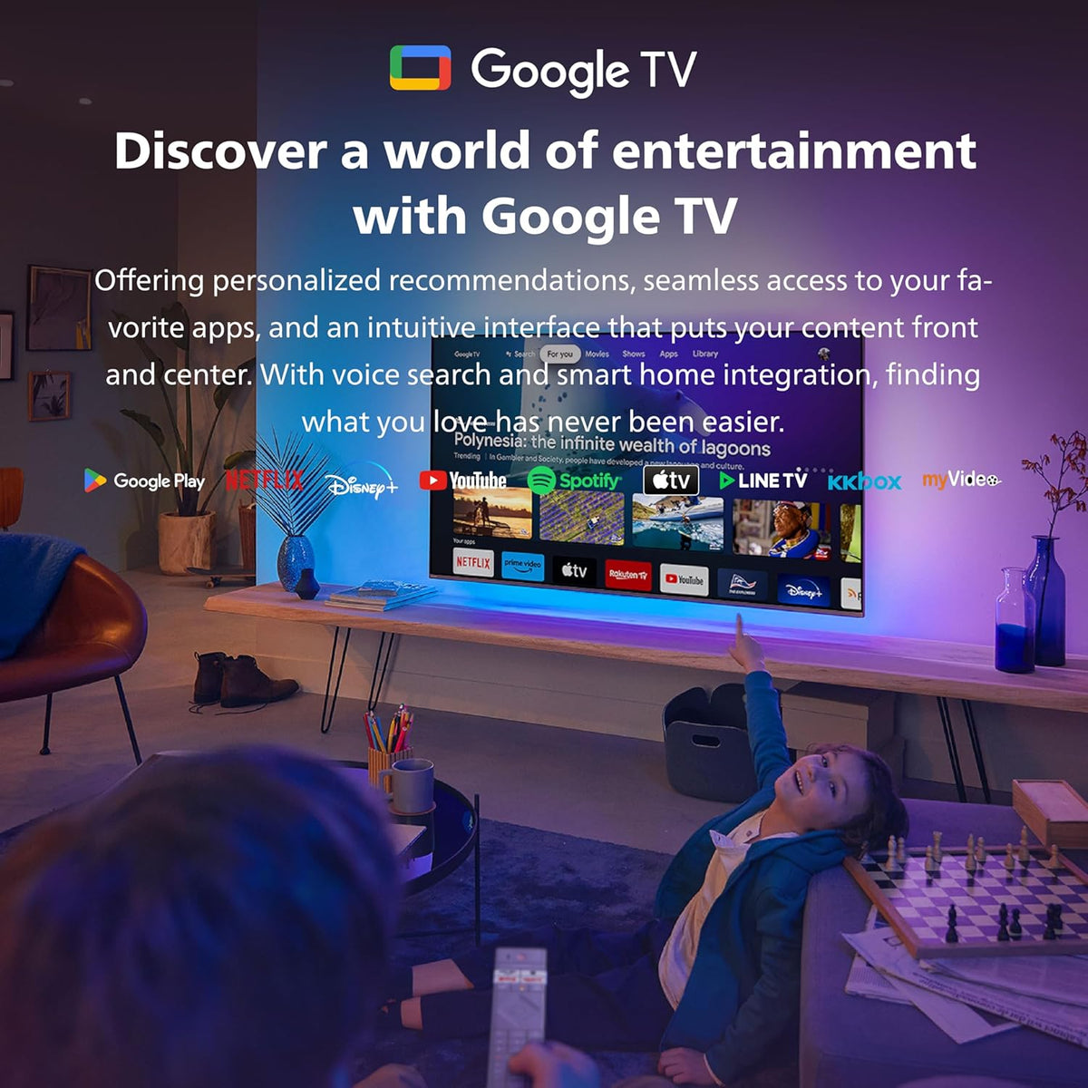 PHILIPS (FLAGSHIP MODEL) 65 INCH PREMIUM QLED GOOGLE SMART TV | WORLDWIDE WARRANTY | DOLBY VISION & ATMOS | ADVANCED IMAGE PROCESSOR | QLED GOOGLE SMART TV WITH ULTRA -ADVANCED FEATURES