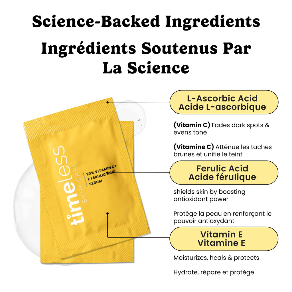 Timeless 20% Vitamin C + E Ferulic Acid Serum, Antioxidant, 1 fl oz