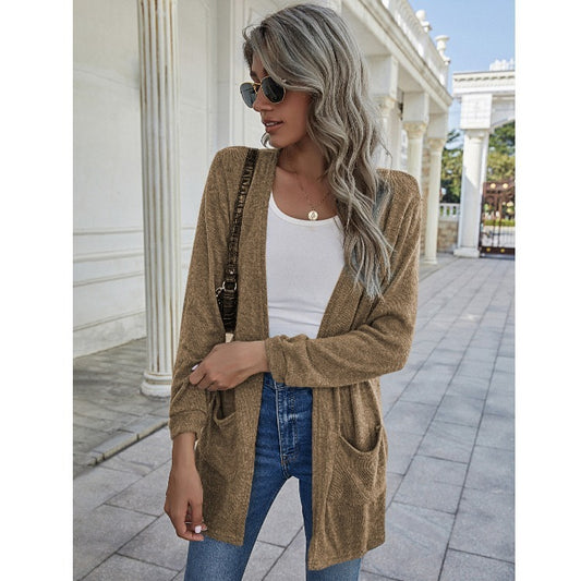 Candy Jacket Sweater Pocket Multicolor