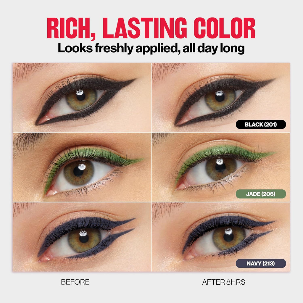 Revlon ColorStay Pencil Waterproof Eyeliner, 201 Black, 2 pack