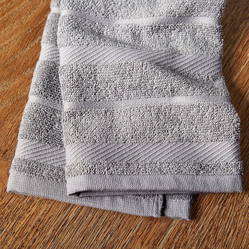 KitchenAid Albany Kitchen Towel 4-Pack Set, Milkshake Tan/White, 16"x26"