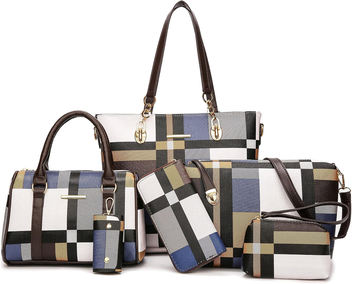 2E-youth Damen Geldbrsen und Handtaschen Set Tragetasche, Umhngetasche