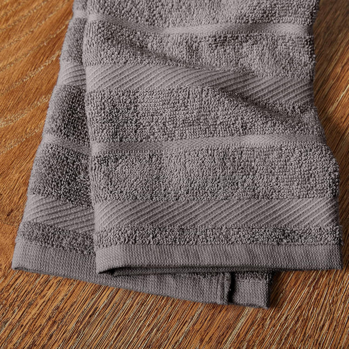 KitchenAid Albany Kitchen Towel 4-Pack Set, Milkshake Tan/White, 16"x26"