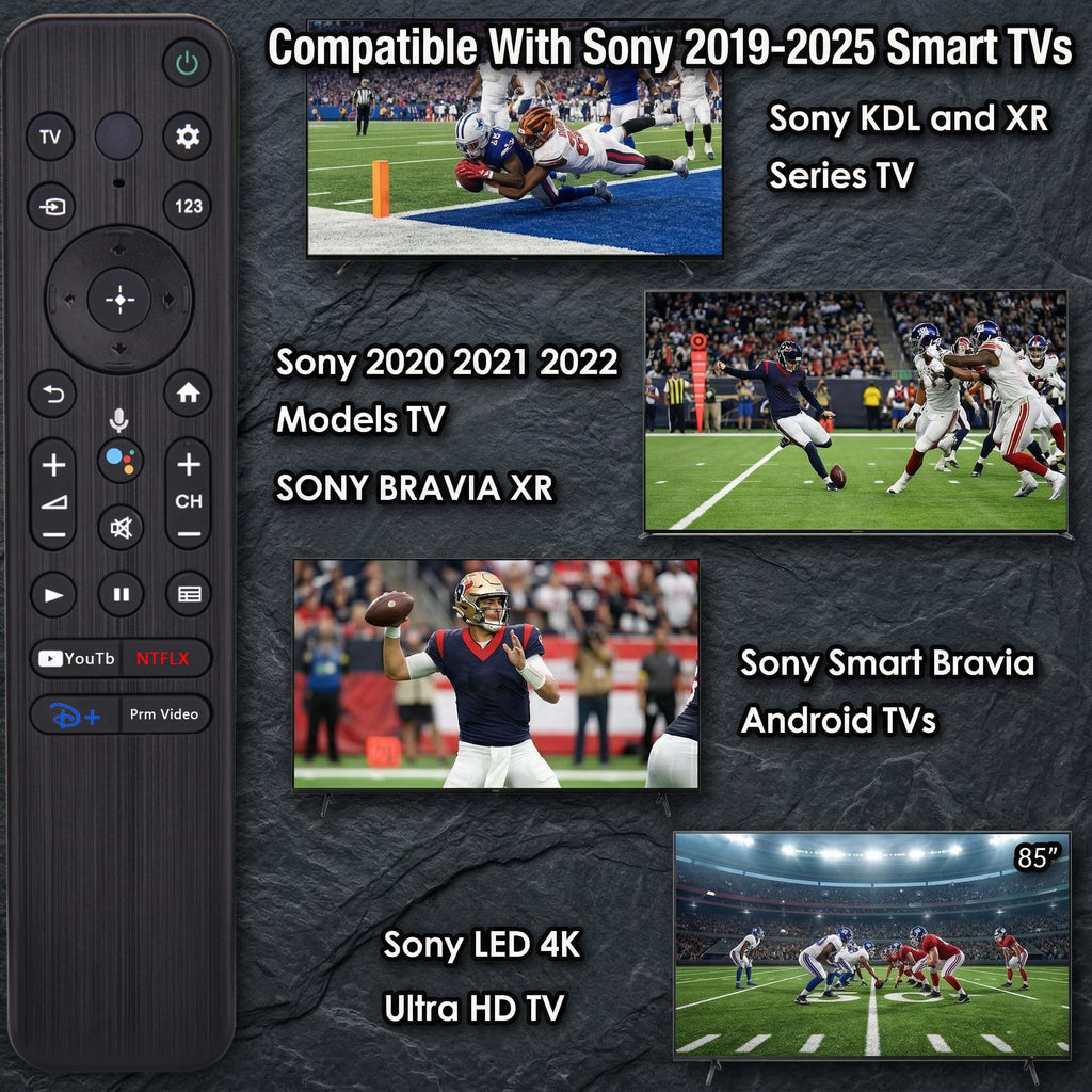 Replacement for Sony Remote,for All 2019-2026 Bravia Smart TV Voice Control