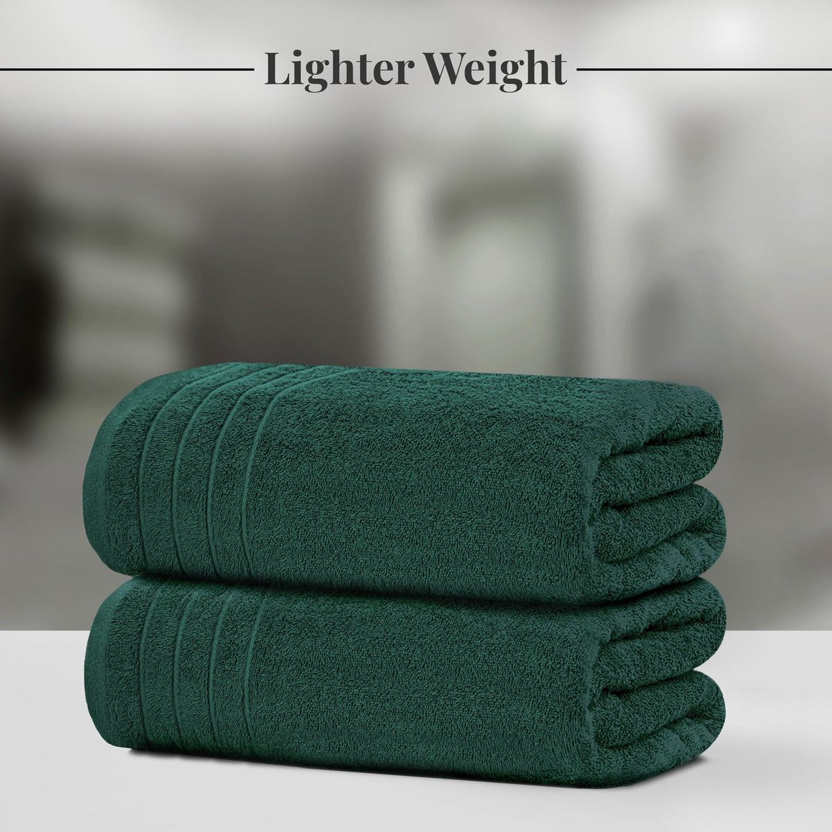Tens Towels 8 Piece Towel Set, 2 XL Bath, 2 Hand, 4 Washcloth, Black