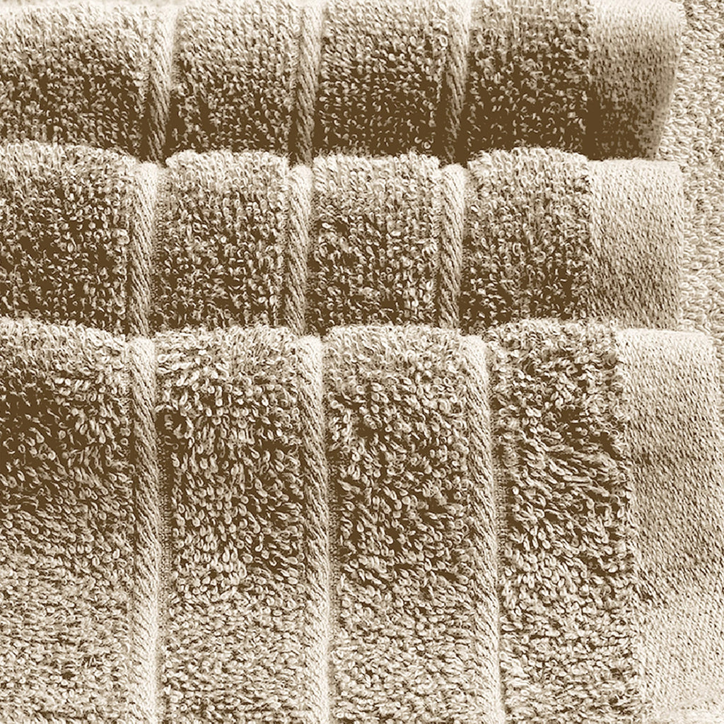 Tens Towels 8 Piece Towel Set, 2 XL Bath, 2 Hand, 4 Washcloth, Black