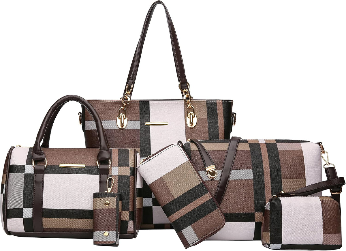 2E-youth Damen Geldbrsen und Handtaschen Set Tragetasche, Umhngetasche