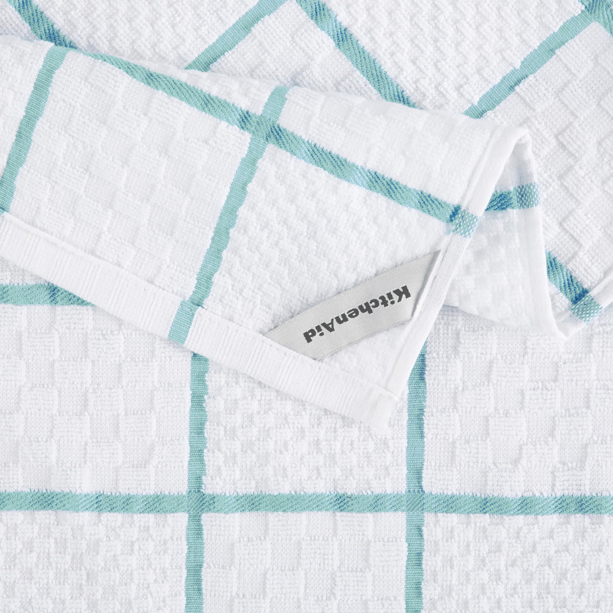 KITCHENAID Quilted Cotton Terry Cloth Oven Mitt, Pot Holder, Kitchen Towel 4-Pack Set, Heat Resistant, Silicone Grip, 16"x26", 7"x13" & 7"x10", Milkshake Tan