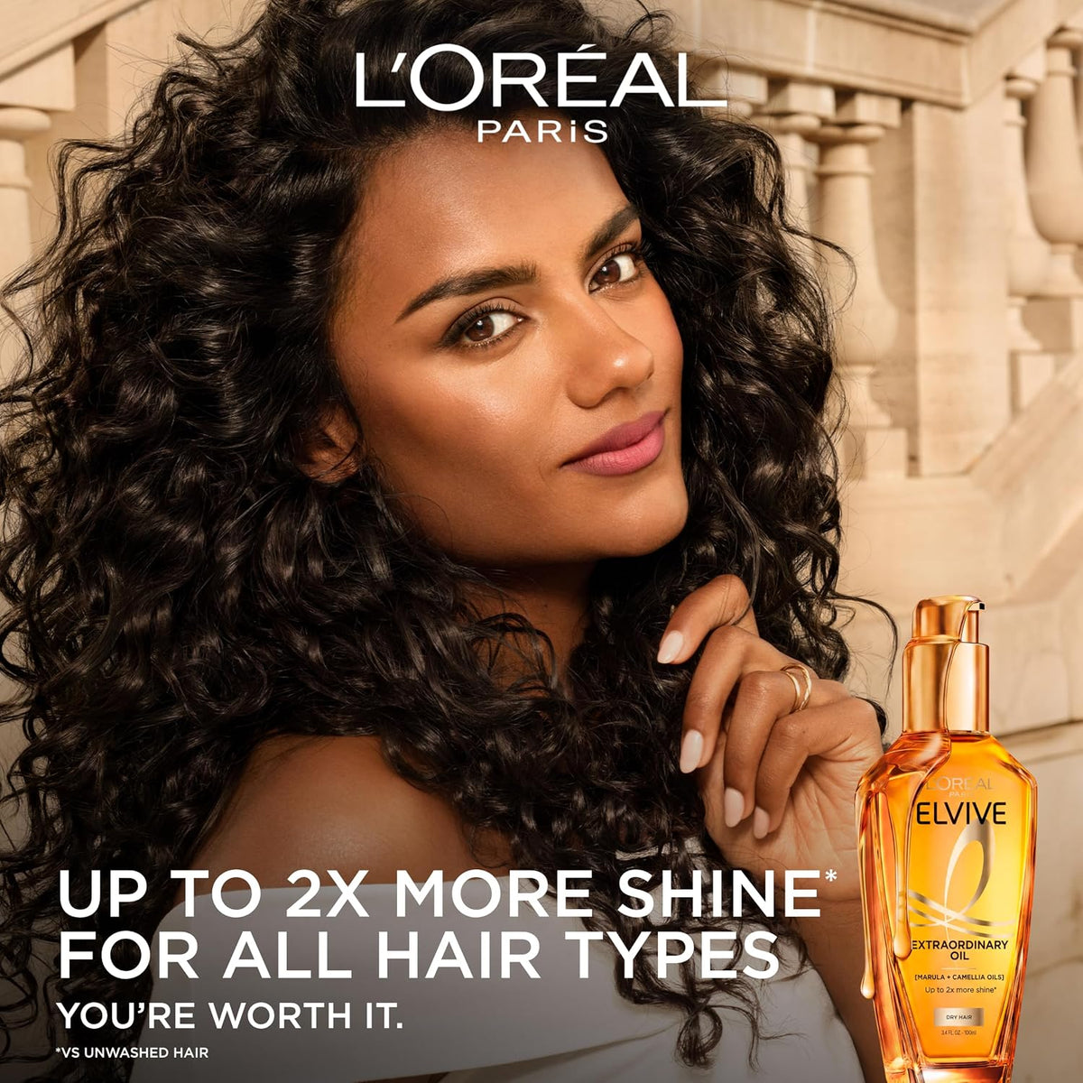 L'Oreal Paris Elvive Extraordinary Oil, Multi-Use Hair Oil, 3.4 Fl Oz