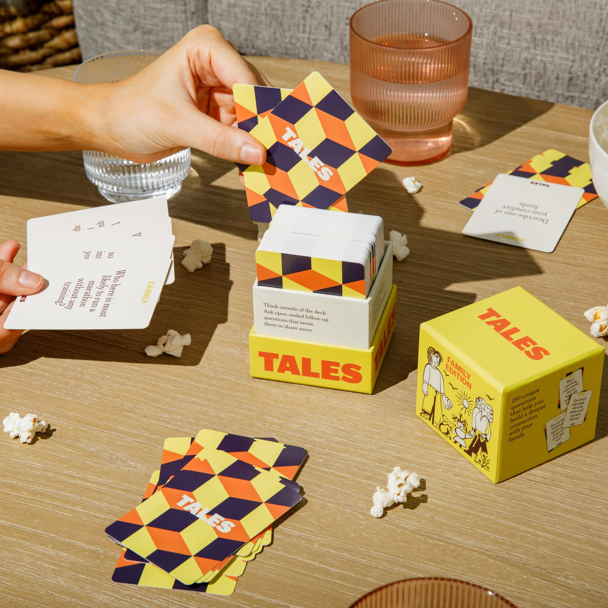 TALES 150 Conversation Cards, Kids Edition, Road Trip Game, Family Bonding