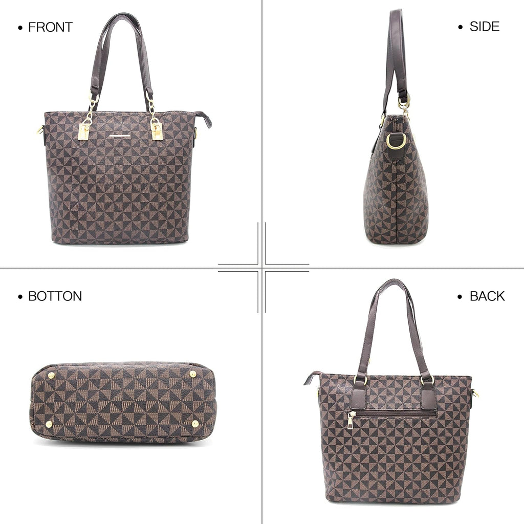 2E-youth Damen Geldbrsen und Handtaschen Set Tragetasche, Umhngetasche
