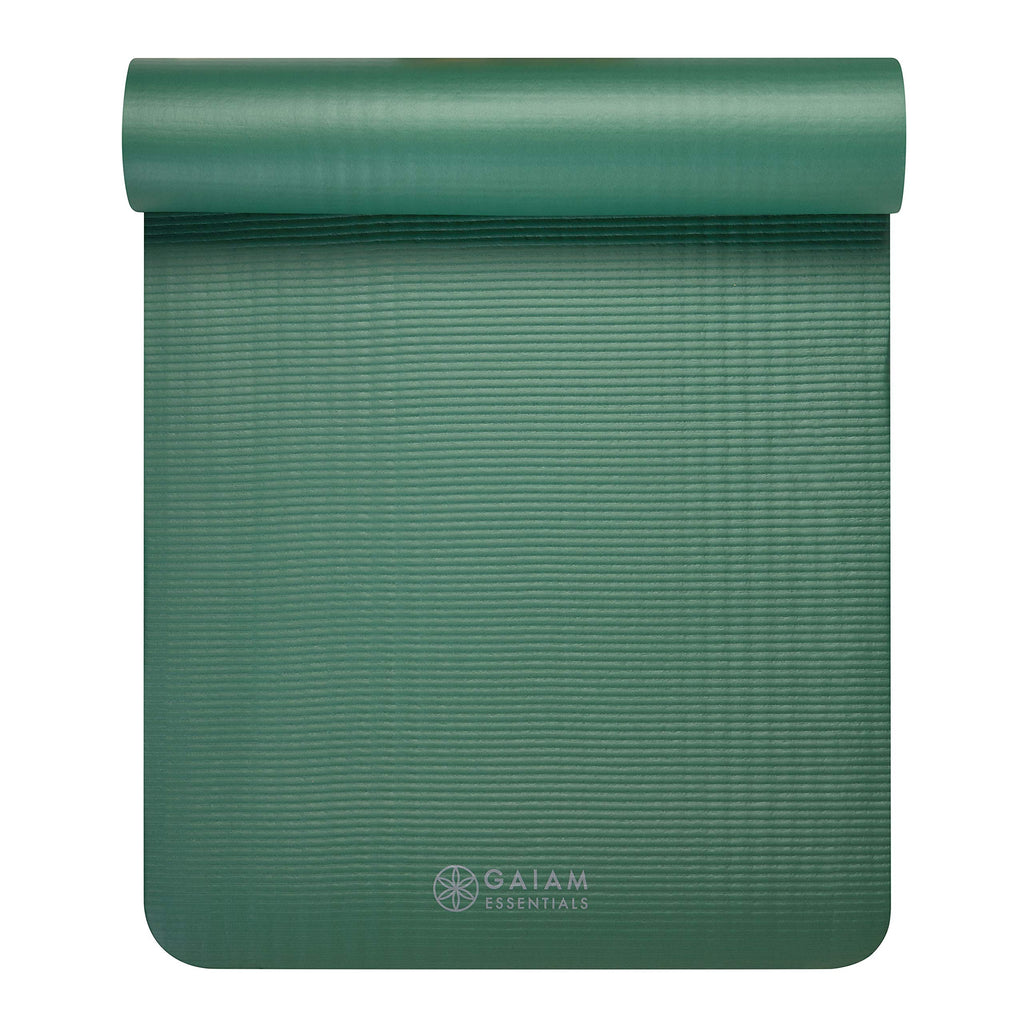 Gaiam Thick Yoga Mat, Exercise & Fitness Mat with Easy-Cinch Carrying Strap