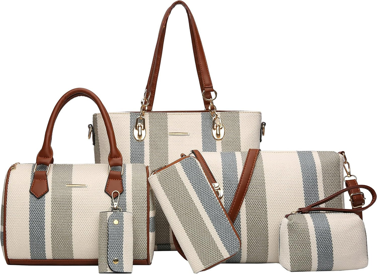 2E-youth Damen Geldbrsen und Handtaschen Set Tragetasche, Umhngetasche