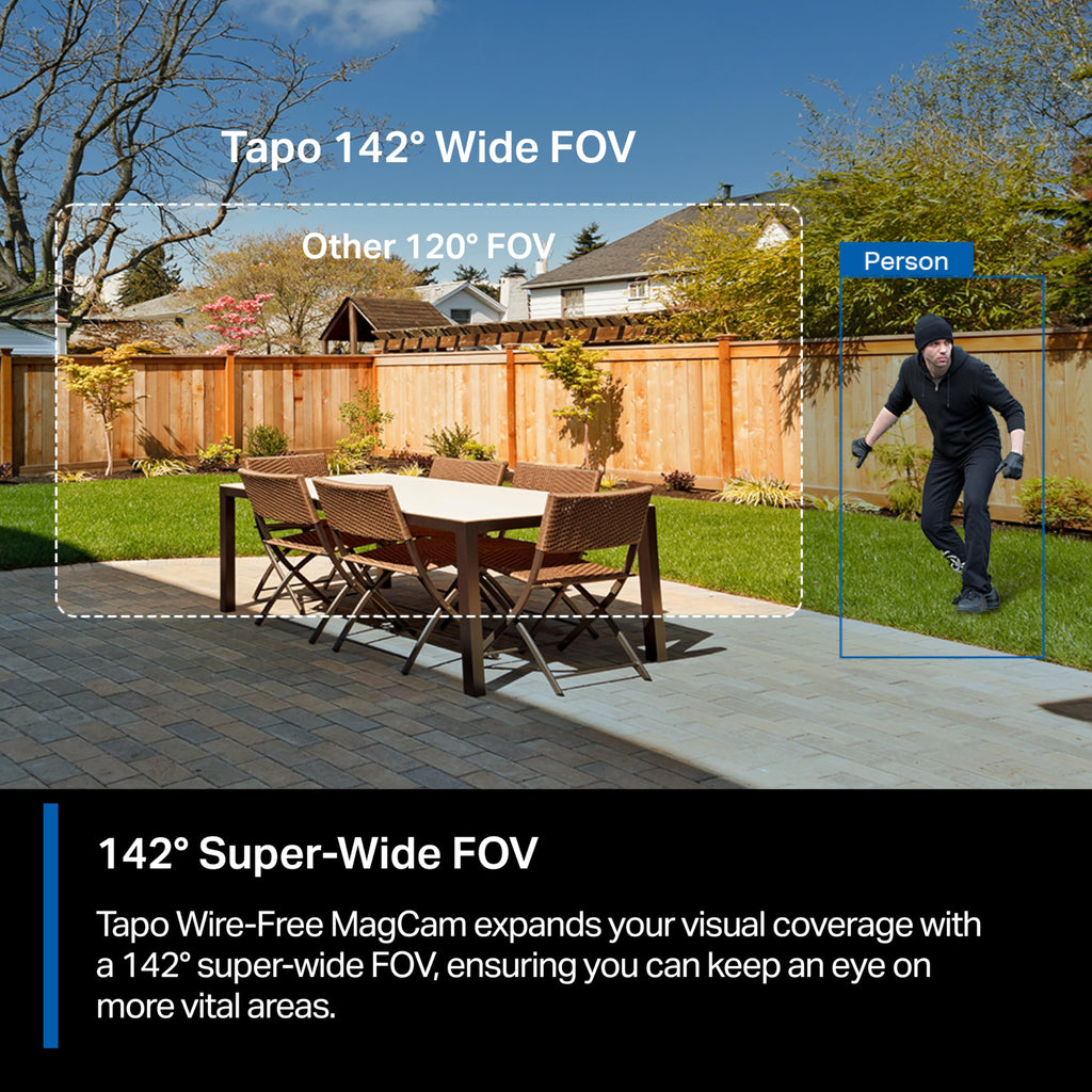 Tapo MagCam 2K+ Security Camera Wireless Outdoor, Battery Powered, C425