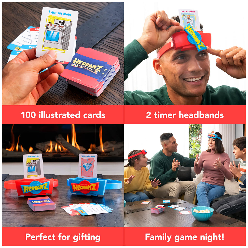 Spin Master Games Hedbanz Picture Guessing Game for Family Game Night