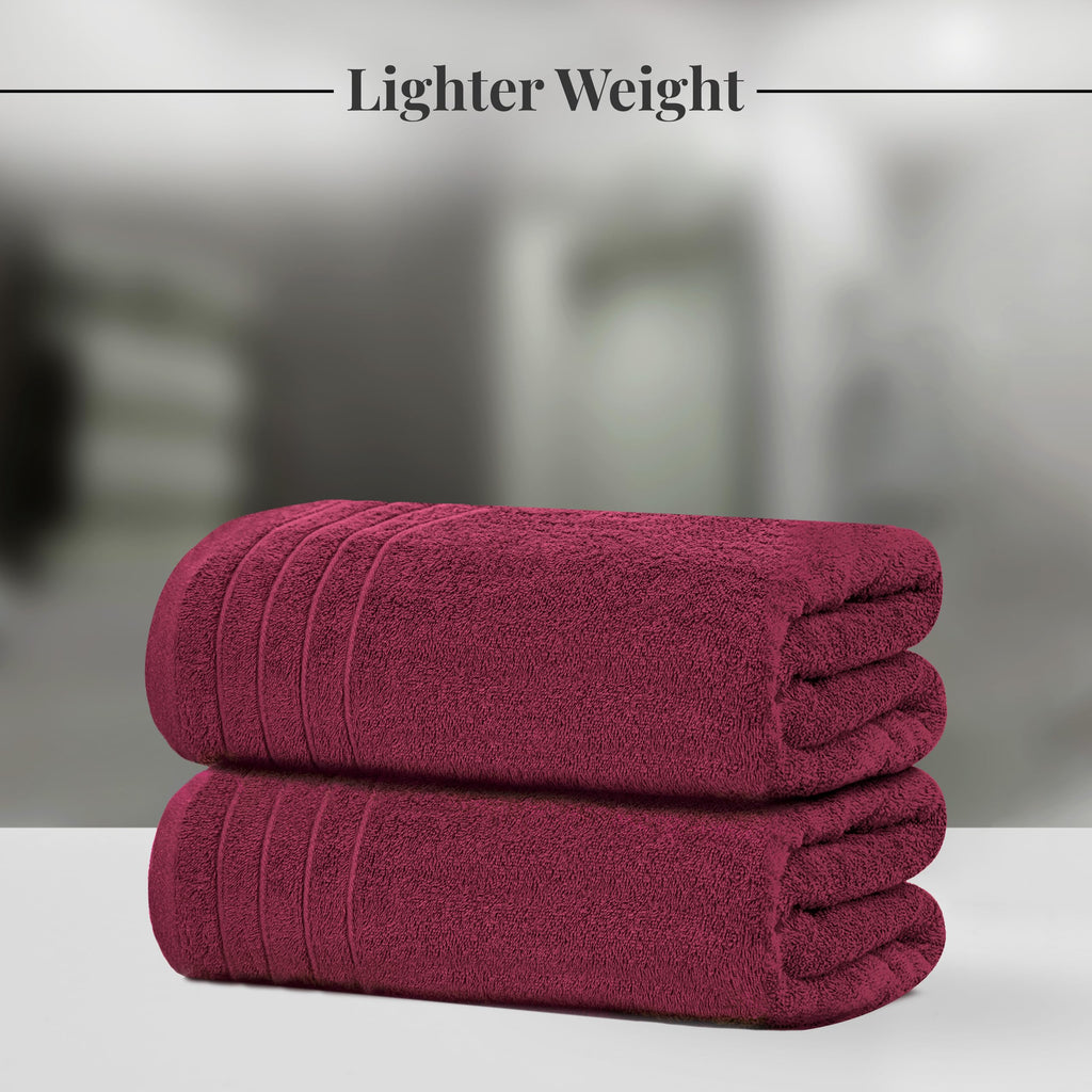 Tens Towels 8 Piece Towel Set, 2 XL Bath, 2 Hand, 4 Washcloth, Black
