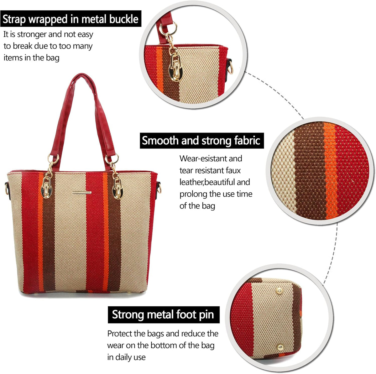 2E-youth Damen Geldbrsen und Handtaschen Set Tragetasche, Umhngetasche