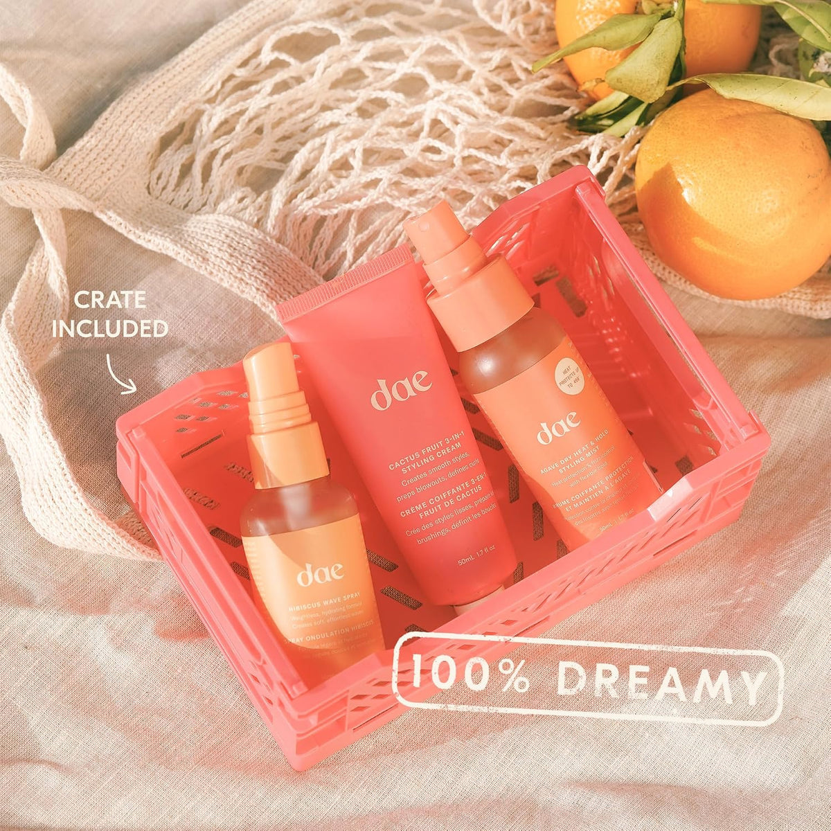 DAE Cactus Fruit 3-in1 Styling Cream & Taming Wand - Tames Flyaways