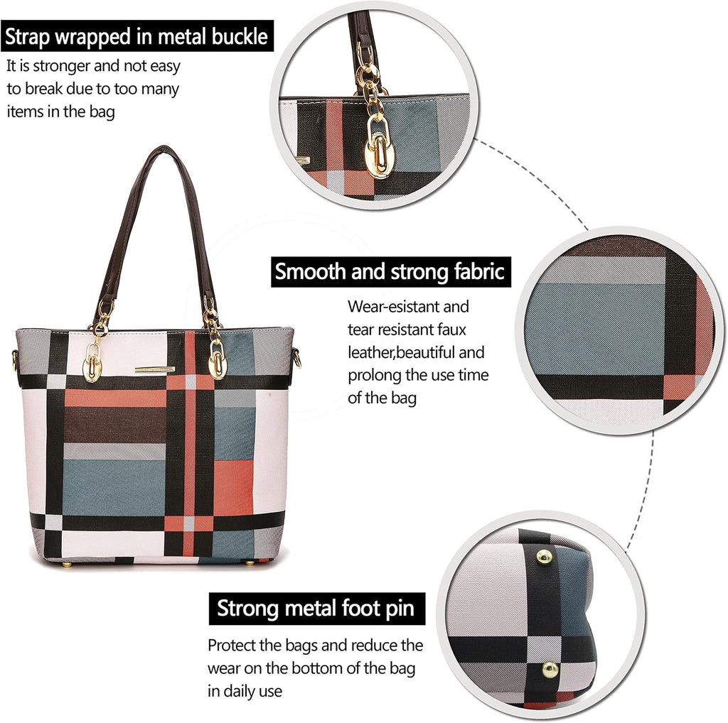 2E-youth Damen Geldbrsen und Handtaschen Set Tragetasche, Umhngetasche