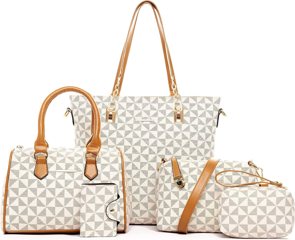 2E-youth Damen Geldbrsen und Handtaschen Set Tragetasche, Umhngetasche