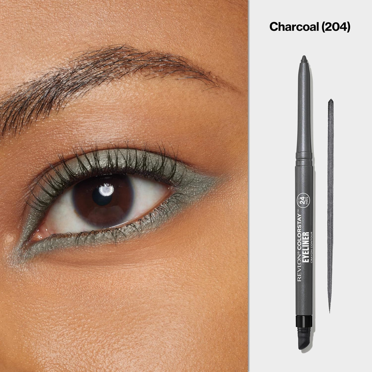 Revlon ColorStay Pencil Waterproof Eyeliner, 201 Black, 2 pack