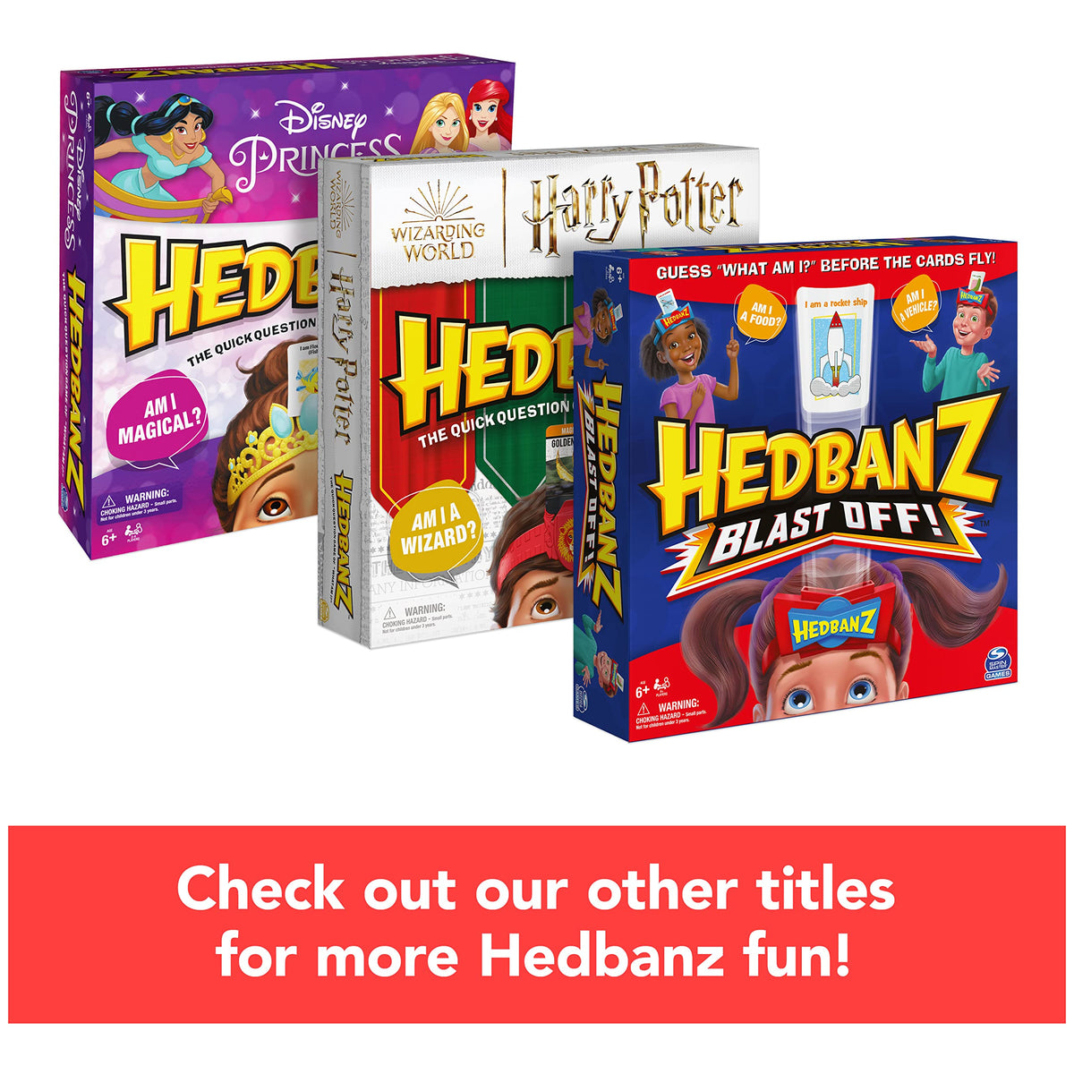 Spin Master Games Hedbanz Picture Guessing Game for Family Game Night