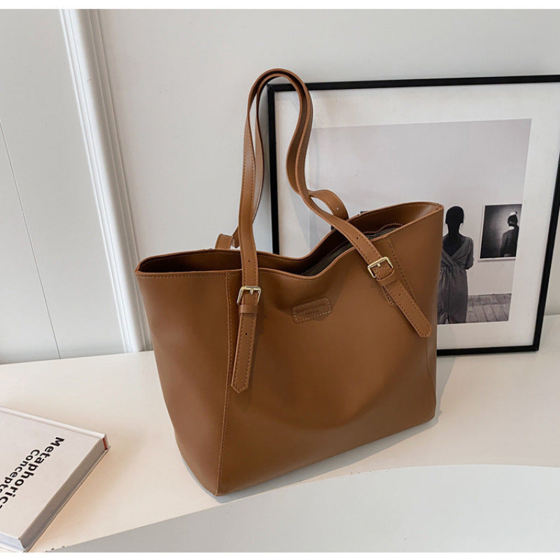 Large Capacity Women's All-match Simple Class Commuter Shoulder Bag