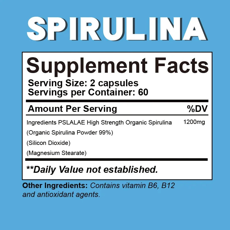 Organic Spirulina Wellness Capsules™ - souqmart