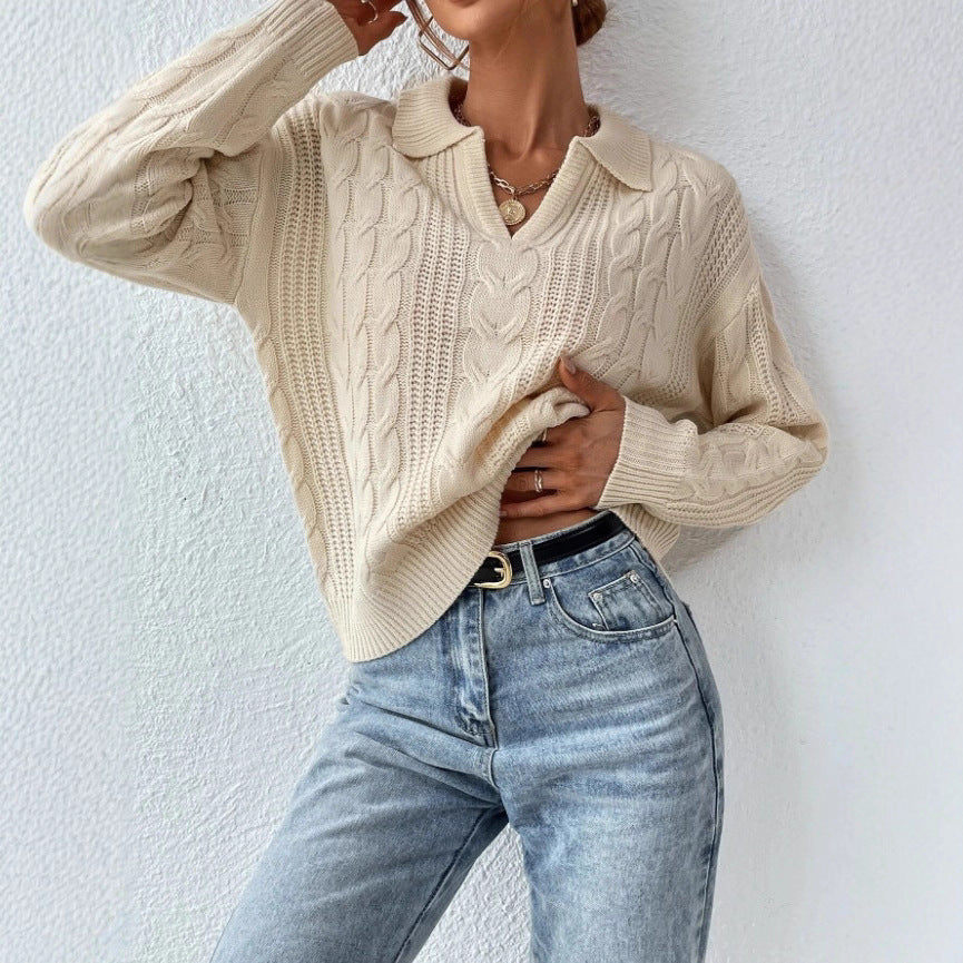 Women's Twist Thread Knitted Vest Solid Color Top