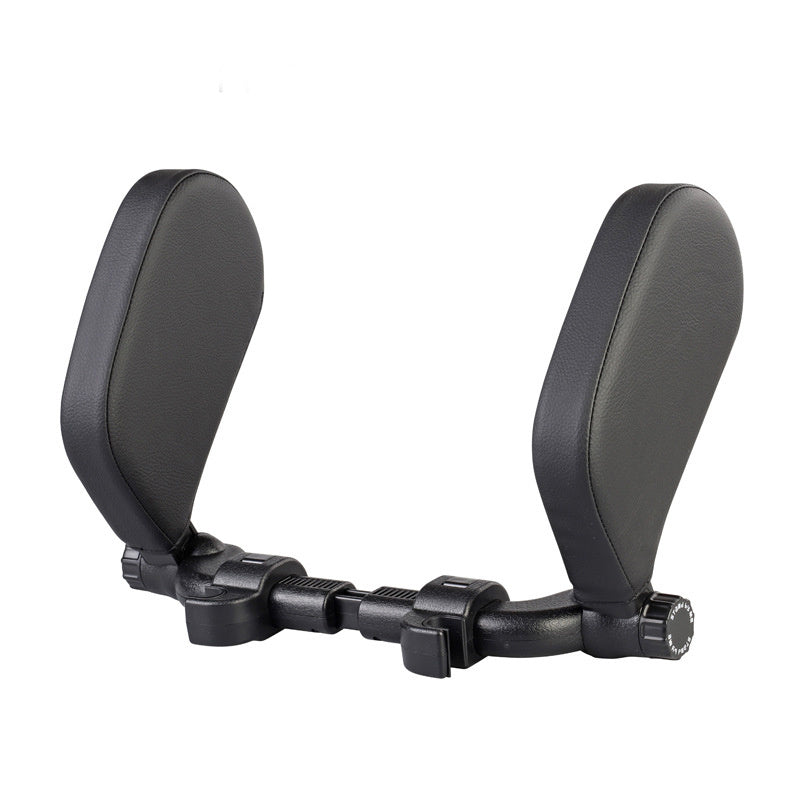 Car headrest pillow Sleep Adjustable Side Car Soft Travel Seat Headrest Auto Leather Support Neck Pillow Cushion car accessories - souqmart