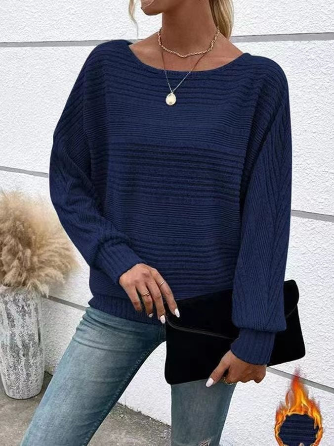 Women's Round Neck Splicing Pullover Top T-shirt