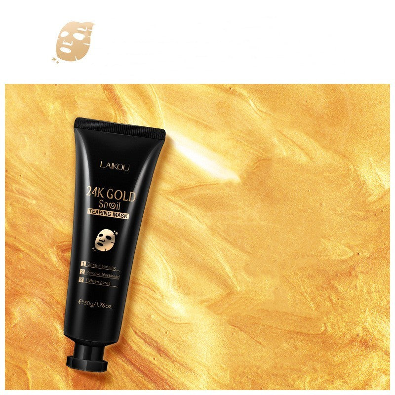 Gold Foil Snail Tear-Off Mask Hydrating - souqmart