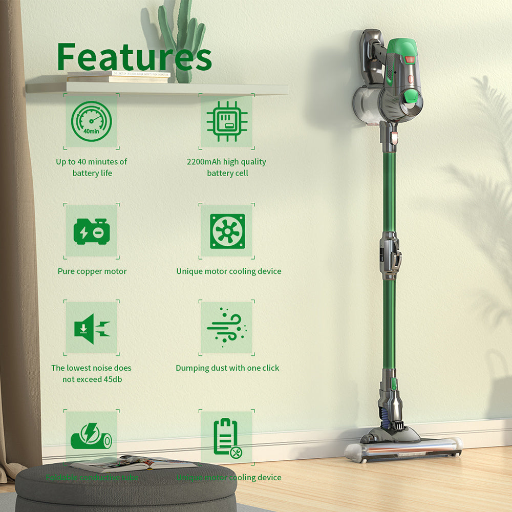 Handheld Wireless Vaccum Cleaner With Foldable Tube - souqmart