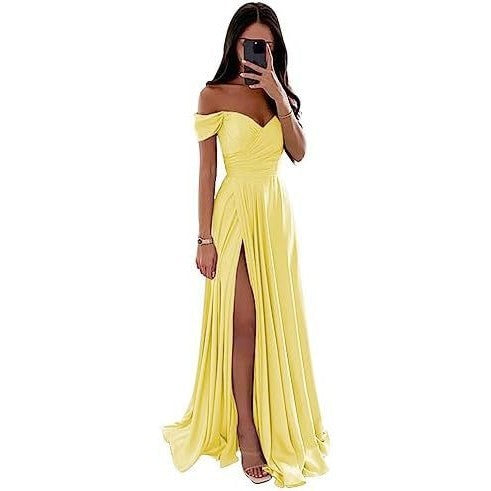 Banquet Temperament Concert Solo Bridesmaid Dress - souqmart